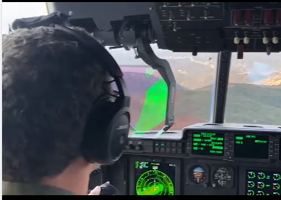 1stAF's tweet photo. Airmen support to #wildfire2020 continues. @usairforce Chief of Staff Gen. Charles Q. Brown, Jr., spoke with @302AirliftWing recently about the DoD, U.S. NORTHCOM retardant drop mission for @NIFC_Fire. Our AFNORTH C-130 #MAFFS crews made 473 drops since July, (28 done yesterday). https://t.co/mLTxobCKfl