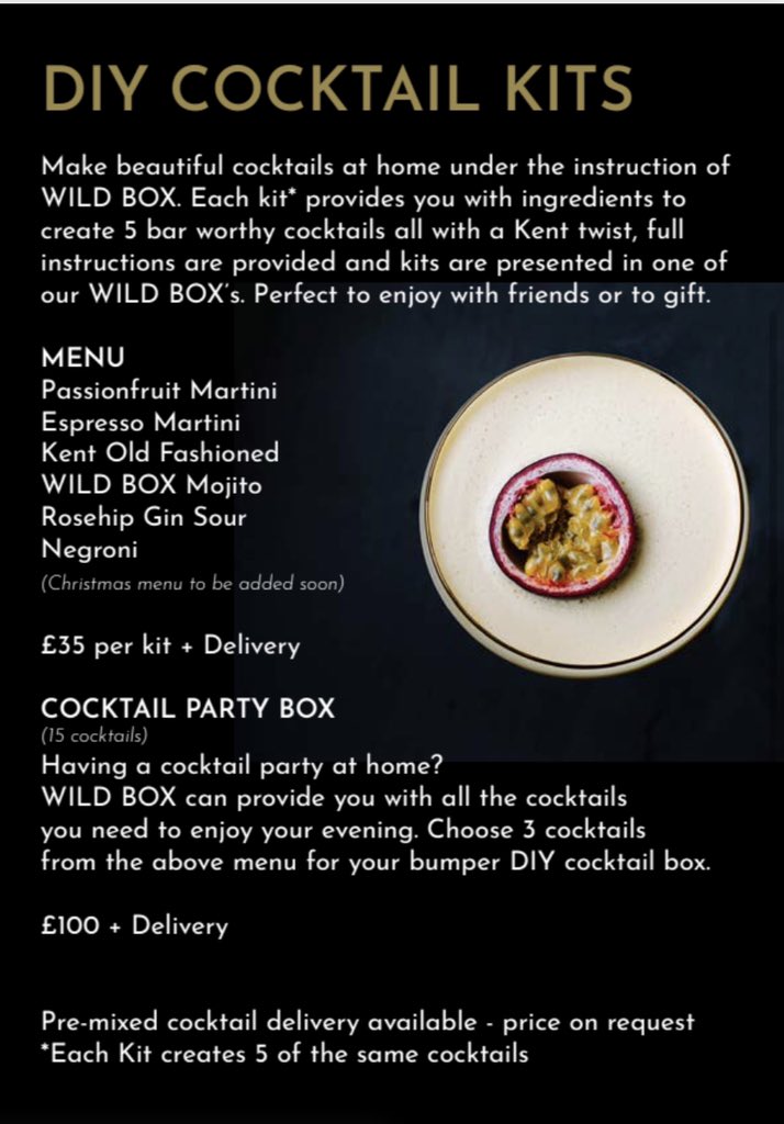 All the info you need on WILD BOX Cocktails 🍸
