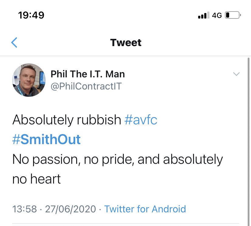 SirThomasHolte's tweet photo. @PhilContractIT Good job smith is gone 🙄 https://t.co/6i6znVbfHg