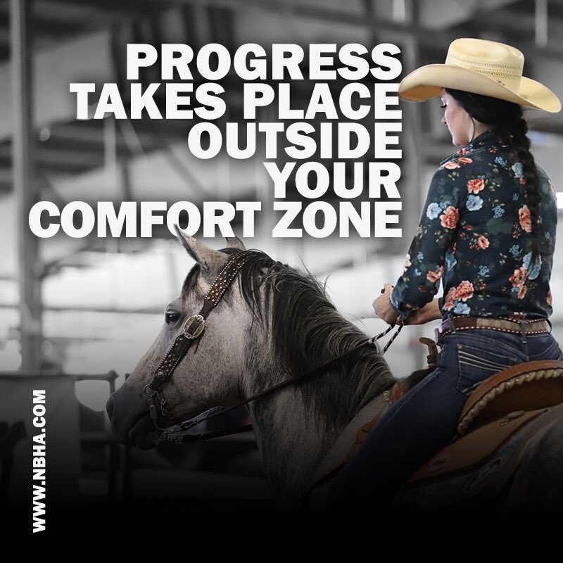 Push yourself. #OutOfYourComfortZone #NBHA
