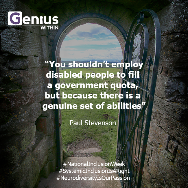 geniuswithinCIC's tweet photo. The amazing Paul Stevenson has a blog explaining what #inclusion means for him, and what it should mean for #everyone. It's a joyous read about his own journey from undiagnosed, to being part of our team, and his hopes for the future. #HiddenDisability 

https://t.co/xNsXPbKk52 https://t.co/azZirY1RXC