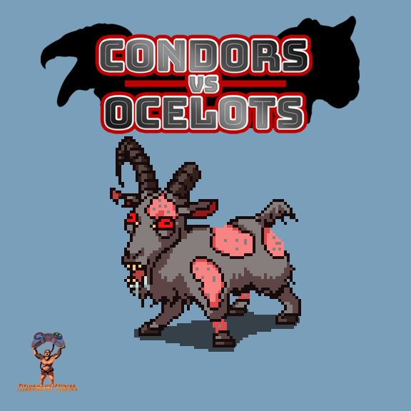 Quarantine got us like 🤪 Anyone else feeling brain fried this week? Our little goat fella sure is #CondorsVsOcelots#GameDev#IndieDev