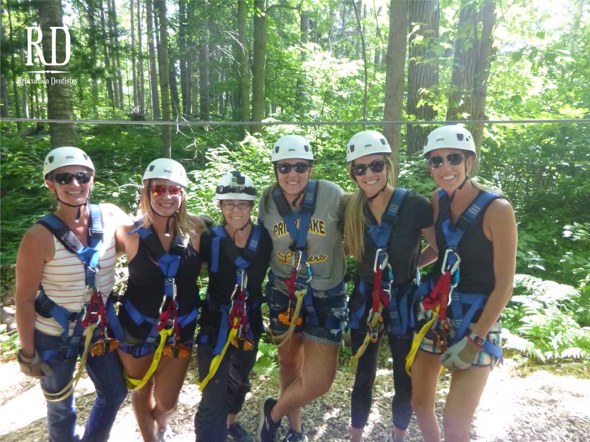 RelaxationDent's tweet photo. Thank you to Brainerd Zip Line Tours for an awesome team building activity back in July! The RD team had an absolute blast! 

#relaxationdentistry #rd #rdchaska #chaskadentist #chaskamn #dentist #dentistry #rdteam #teambuilding #ziplining #BrainerdZipLineTours #Brainerd https://t.co/F5X71tn8j1