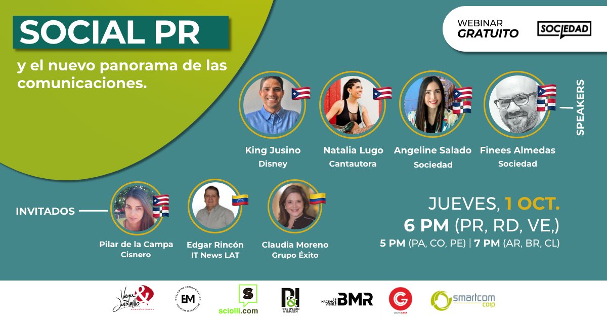 latamprnetwork's tweet photo. Inscreva-se hoje para conhecer mais sobre como o "Social PR", o Relações Públicas e o entorno digital/social está transformando a comunicação de marcas e empresas com suas audiências; conhecimento obrigatório para todo comunicador profissional. Inscrições: https://t.co/VXFh0zJfc8 https://t.co/sQ1HpMX50x