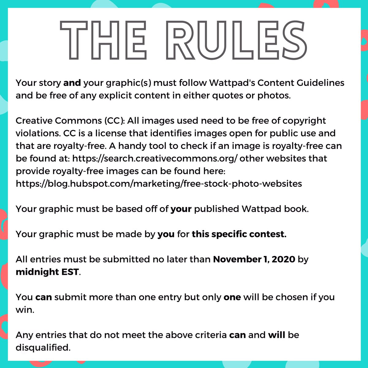 WattpadOutreach's tweet photo. We are so excited to announce our Social Media Graphics Contest!
Do you like creating graphics/aesthetics for your Wattpad Stories?
If so, now is your time to shine!
Check the graphics for details and drop any questions in the comments! https://t.co/ZwDYmLtwtG