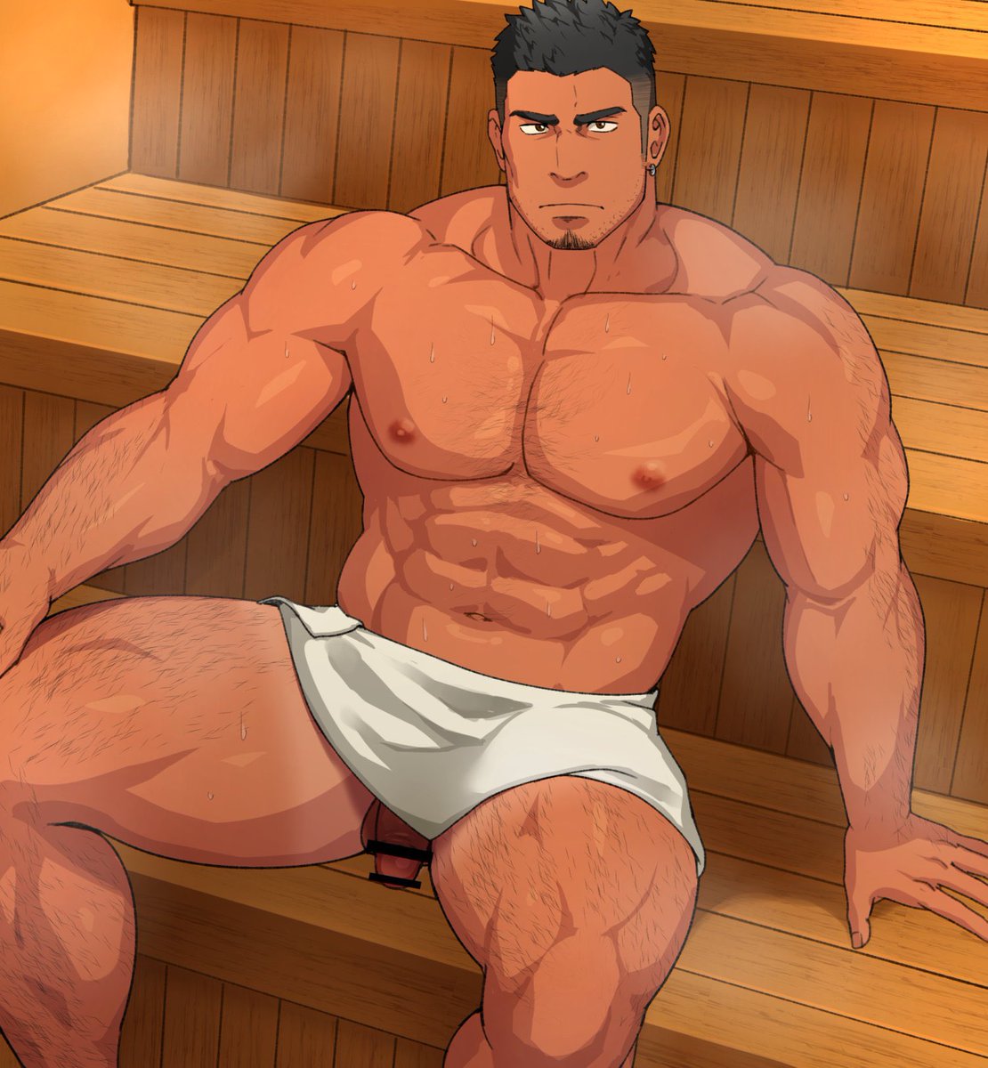StereotypeDaddy's tweet photo. “Hmm”

— “okay fine. Before anyone walks in.”

Artwork: Sakamaru. https://t.co/FoHDEZDQi3