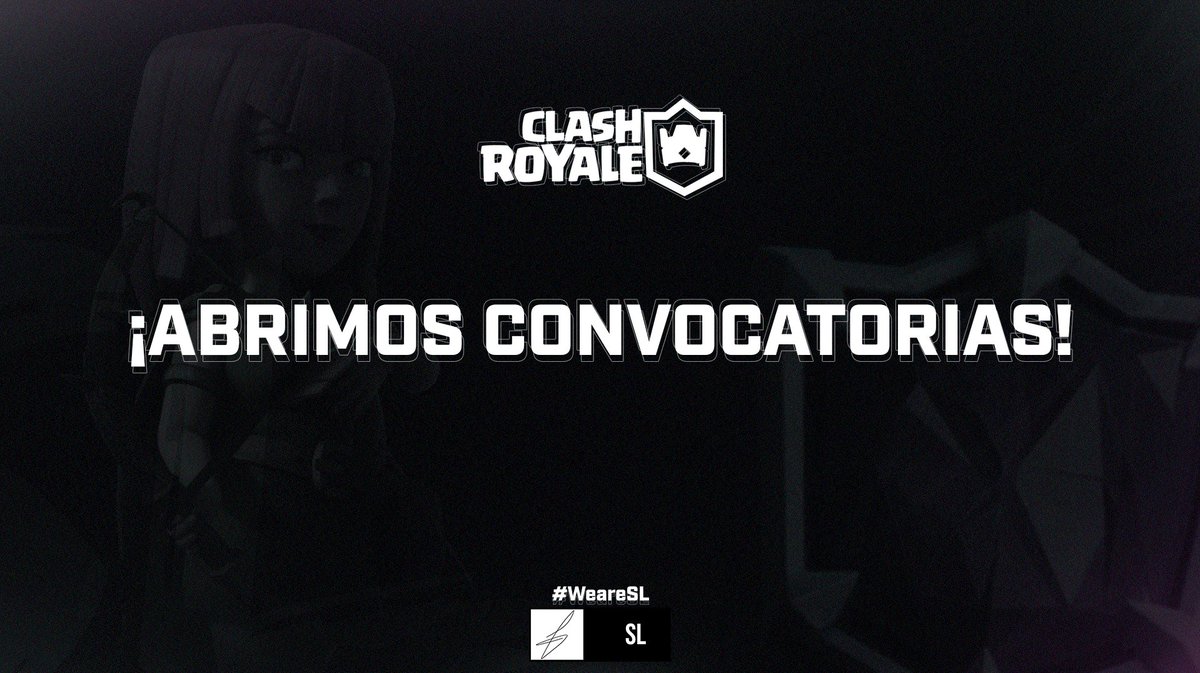 #Clashroyale 
Buscamos nuevos talentos

Beneficios
- Entrenamiento profesional 
- Caster exclusivo
- Diseñador exclusivo
- Dinero por torneos

Requisitos
- Mas de 15 wins de desafío
- Mas de 30.000  cartas de desafío

Info MD 🗨
#WeareSL