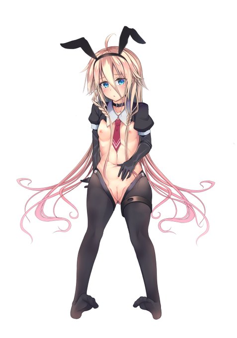 わたげ(@11n_11y )さんに素晴らしいおかず(イラスト)なOИEちゃんをいただいたので、お返しにIAちゃんを逆バニーにしてみました。 