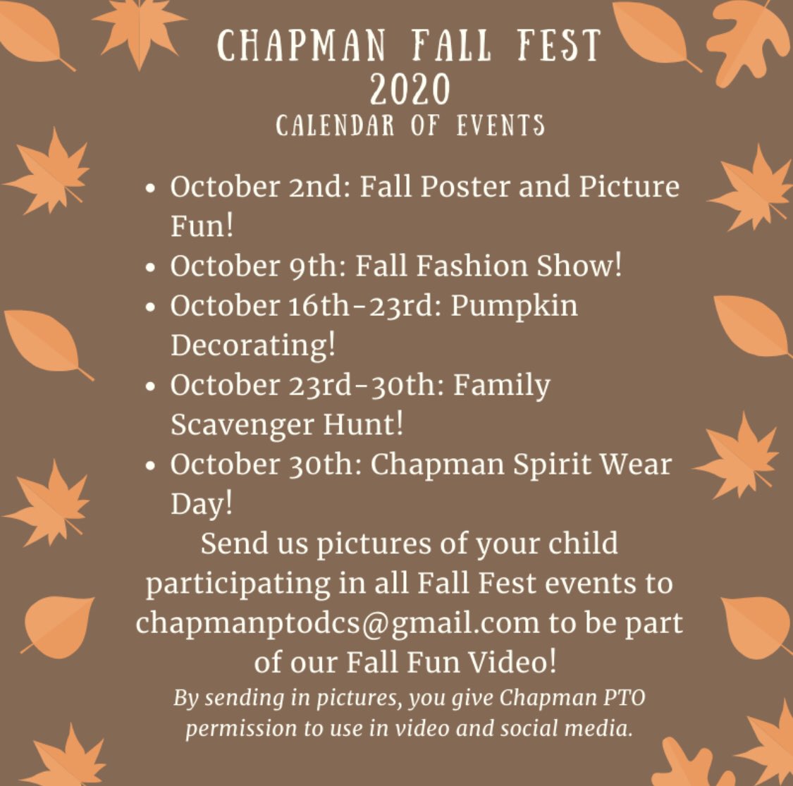 Chapman PTO tweet media