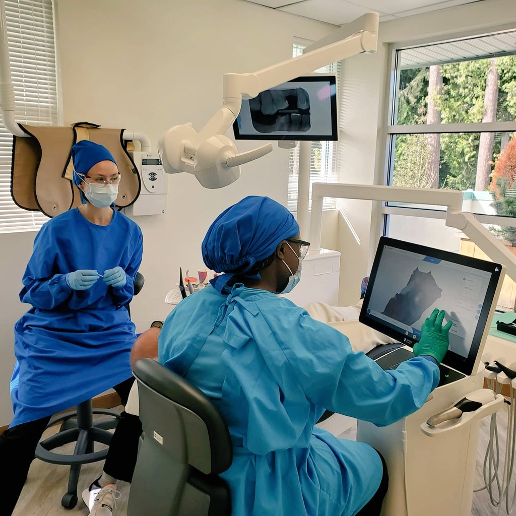 morla55's tweet photo. It's Prime Time at Meadows Dental Group. Congratulations to Dr. Fouellefack on the introduction of Cerec technology to your practise!
#meadowsdentalgroup 
#oneappointmentdentistry 
#pattersondental 
#dentsplysironacanada https://t.co/l630ZLc1U9