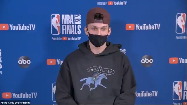 Tyler Herro (@raf_tyler) discusses how his draft position motivates him to be great.
#NBAFinals presented by @YouTubeTV Media Availability
Game 1: Wednesday - 9:00pm/et, ABC https://t.co/XRyFNfr315