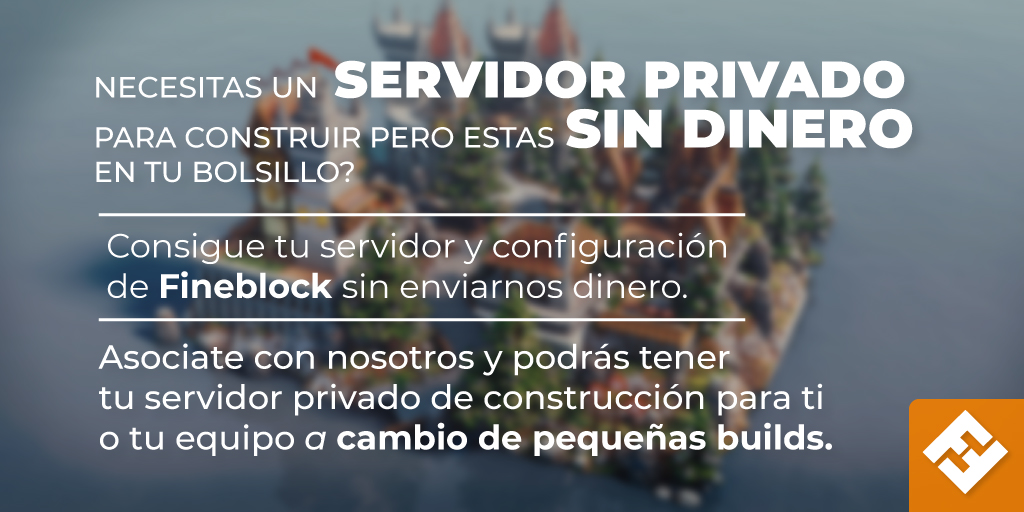 Te regalamos un servidor configurado privado a cambio de builds! 🥳

ℹ️ Mas info: fineblock.net/hosting-y-conf…