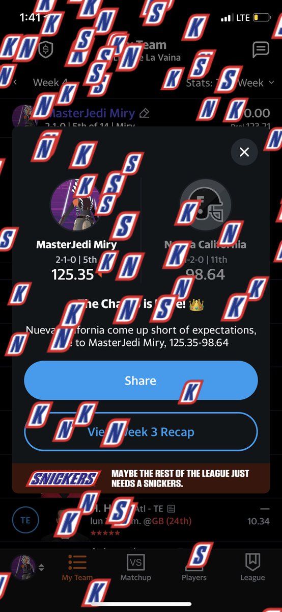 MiryAyala's tweet image. Esto no ocurre siempre así que debo pifiarlo! 🤩🤩🤩 #FantasyProblems