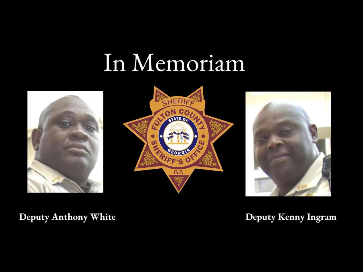 FultonSheriff's tweet image. This is hard day for the Fulton County Sheriff’s Office Family as we mourn the loss of two outstanding deputies. Deputy Anthony White &amp;amp; Deputy Kenny Ingram died in an automobile accident on I-20 near Augusta this morning. We want to thank everyone for your prayers &amp;amp; kindness.
