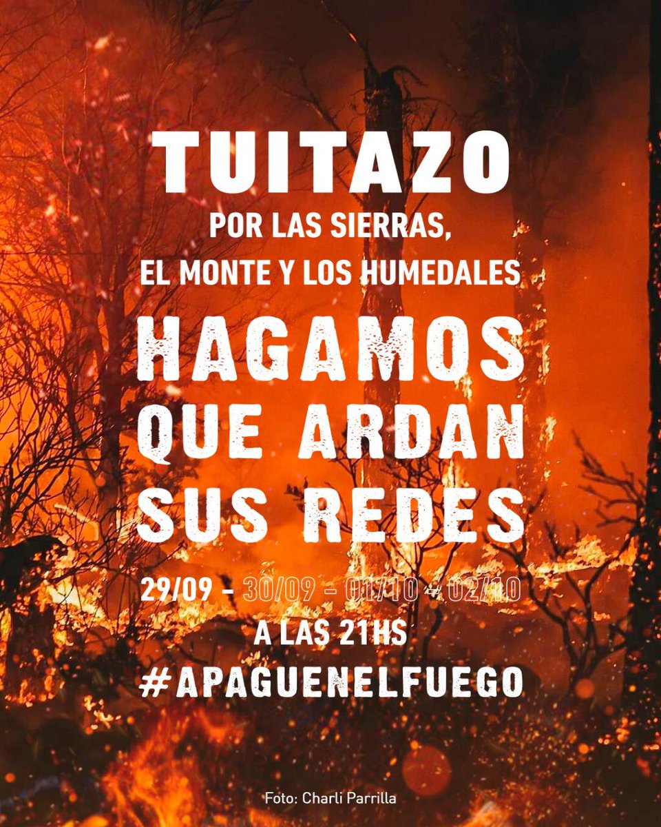 clclclcla's tweet photo. #APAGUENELFUEGO
Ya está; así no podemos seguir, no pueden seguir quemando las tierras de todes por el dinero de algunes. Son tierras a proteger y no a destruir. Basta https://t.co/NgkSt6pjUU