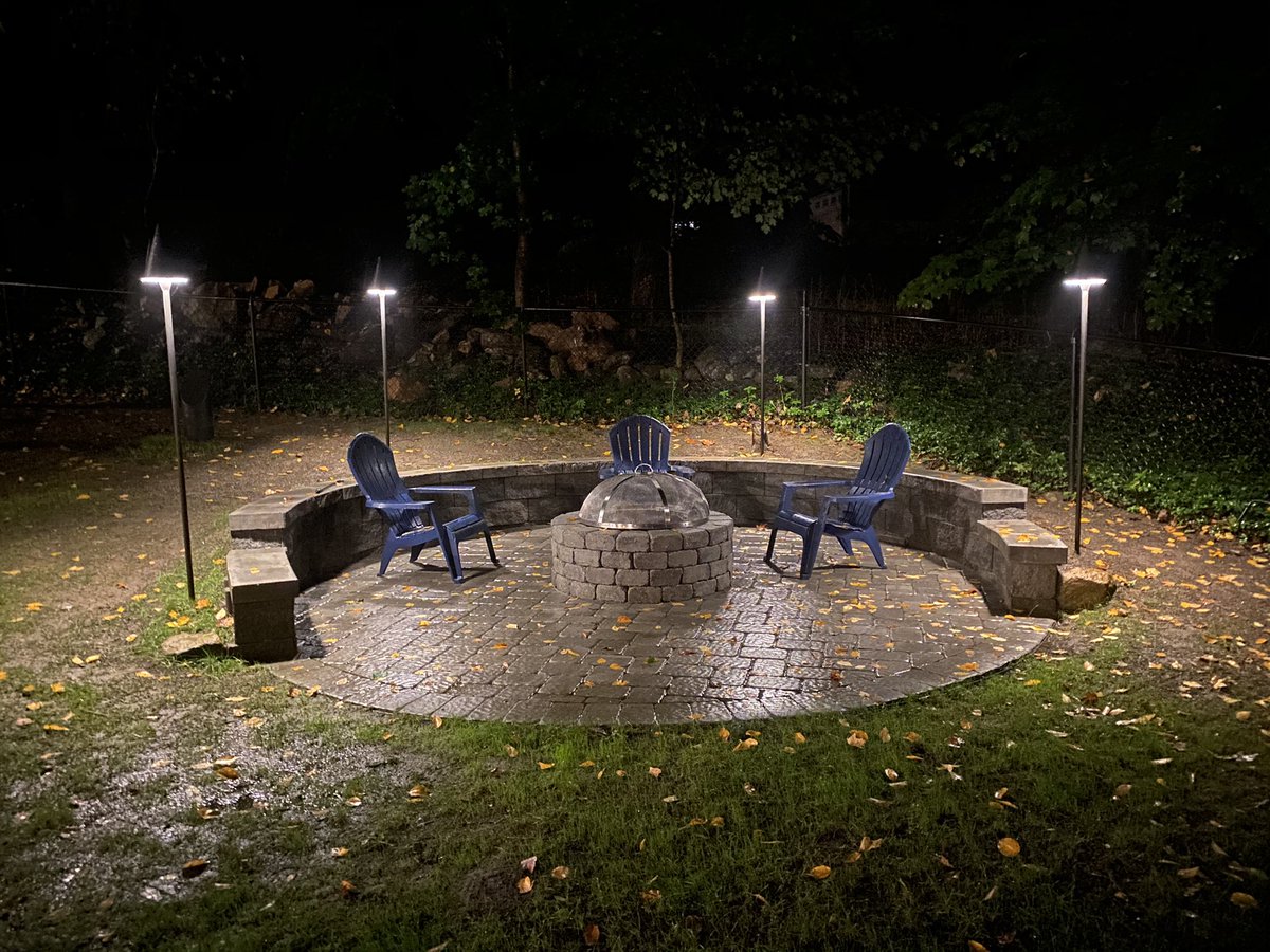 Even on a dark rainy night Coastal Source lighting looks good!