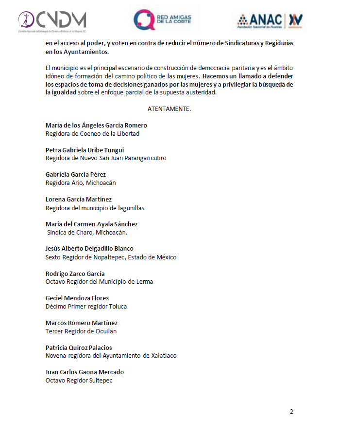 RedAmigasCorte's tweet photo. Exhortamos a la @Mx_Diputados y Diputadas del Estado de México a actuar con congruencia con la finalidad de  garantizar el principio de paridad de género y la igualdad de oportunidades. https://t.co/NaKxWi9GAW