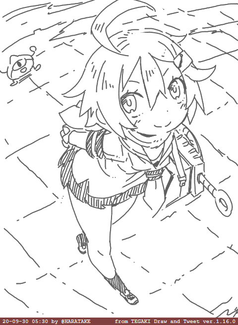 3D下書きからおこしてみる練習 #tegaki_dt 