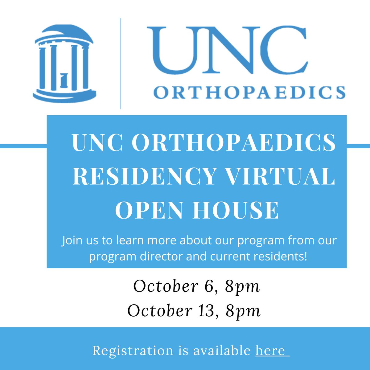 UNC Orthopaedics Residency Program tweet media