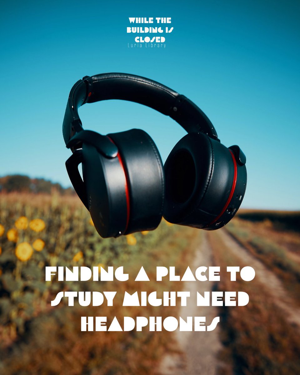 LuriaLibrary's tweet image. We know it&apos;s difficult not having a place like the library to study alone or with friends. Someday we&apos;ll open the building again. In the meantime, a good set of headphones can help. #sbcc #lurialibrary #santabarbaracitycollege