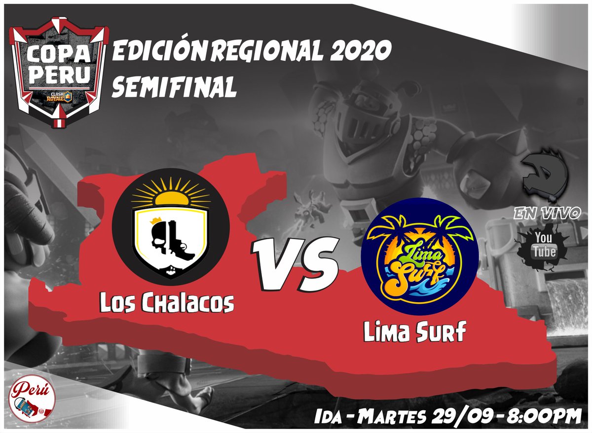 Hoy continuamos con las semifinales de la COPA PERU REGIONAL 
LOS CHALACOS
<a href="/Region4_Peru/">Región 4 🔥🇵🇪</a>
🆚
LIMA SURF
<a href="/LimaSurf2/">🅛🅘🅜🅐 🅢🅤🅡🅕</a>
📺 <a href="/andresandrade95/">Drakarys</a>
🕗 8pm🇵🇪
Vamos a ver quien tiene las mejores olas  esta noche 🌊
