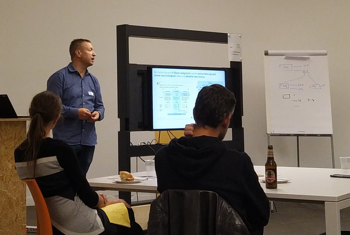 The last one tonight <a href="/Choli8421/">Stefan Kollbrunner</a> at Agile Talks and Beer #agilebreakfast St. Gallen