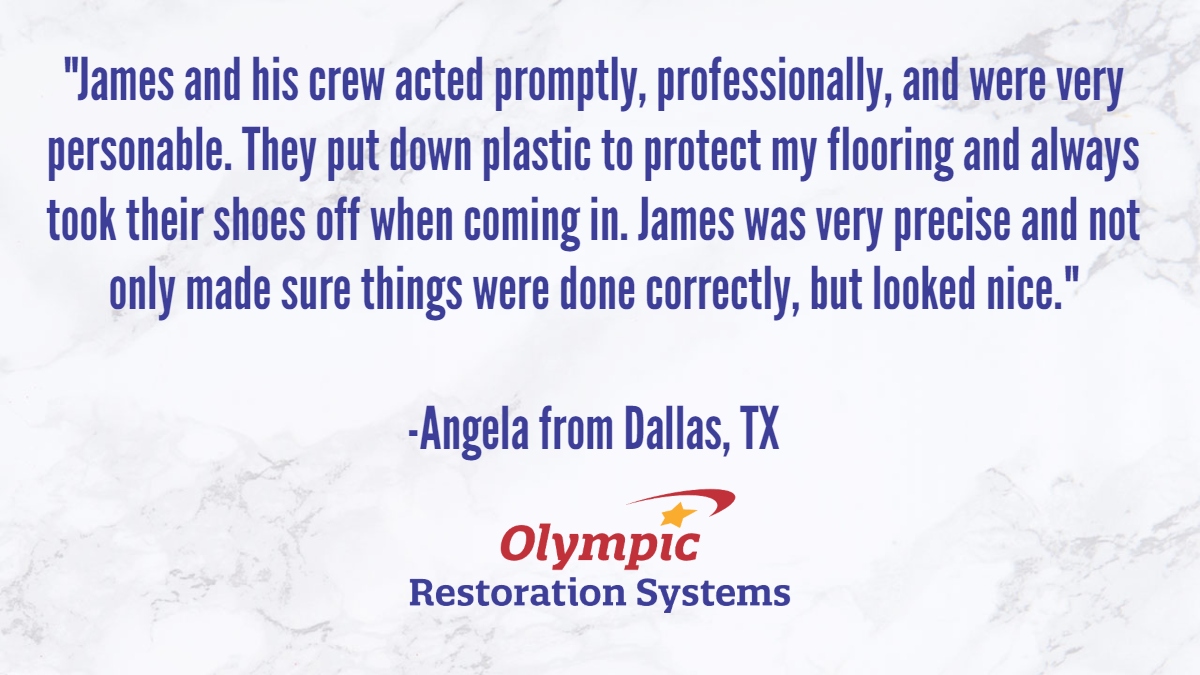 We are proud of our team for receiving another 5 star review for a crawl space drainage job! 
We would love to help you just like we helped Angela. If you would like to schedule a FREE, no obligation estimate, call us at 1-888-756-5967 or visit us at olympicrestoration.com