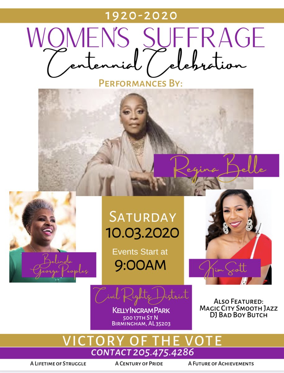 bhamsmoothjazz's tweet photo. Jazz at Women's Suffrage Centennial Celebration on Saturday! - https://t.co/tVw9vF4IKk https://t.co/mz46k6yhfi