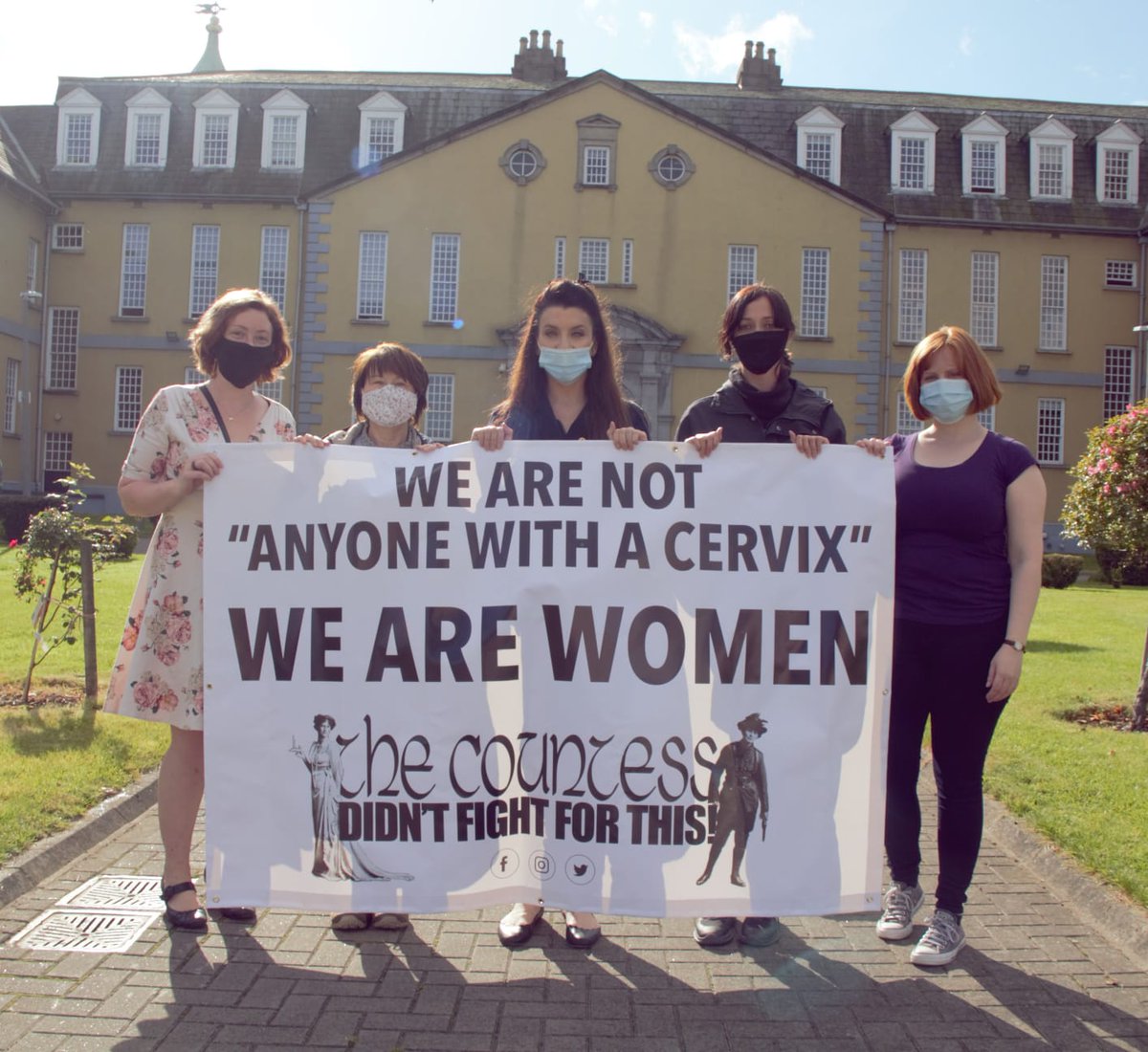 We endure language that erases us & laws that fail to protect us. Female prisoners should NOT be exposed to predatory males. We are not 'anyone with a cervix' as  @HSELive tell us. We are women. We will not be erased in language or in law.  #TheCountessDidntFightForThis