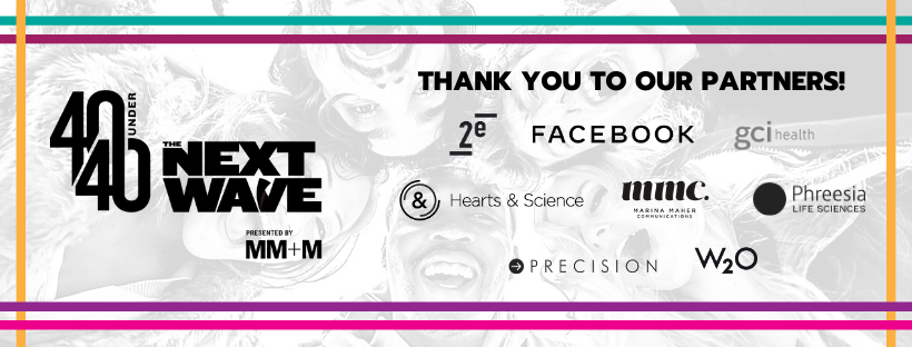 Thanks to all of our sponsors for making the virtual #MMM40Under40 event such a success! <a href="/meet2e/">2e</a> <a href="/Facebook/">Facebook</a> <a href="/GCIHealth/">GCI Health</a> <a href="/Hearts_Science/">Hearts & Science</a> <a href="/MMCtweets/">Marina Maher Communications (MMC)</a> <a href="/phreesia/">Phreesia</a> <a href="/precisionstrat/">Precision</a> @W2OGroup
