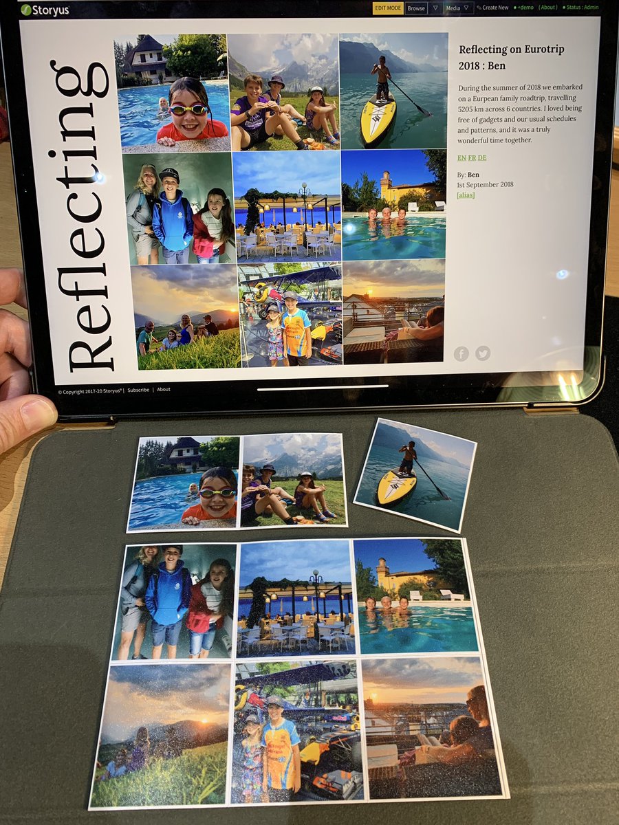 StoryusLife's tweet photo. Initial results of our latest print tests are fantastic!

Storyus Reflections translate so very well to these fridge magnets, and loving the memory triggers when I grab the milk - so we’ve been exploring adding more physical products to the Storyus platform. https://t.co/WF01IKpD2R