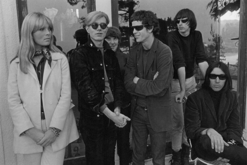 RockHistoryPix's tweet photo. The Velvet Underground and Andy Warhol, 1966 https://t.co/xd8QBodhKw