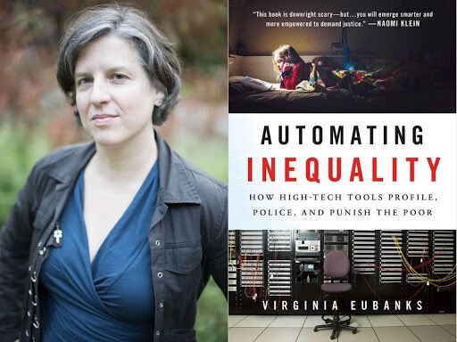 #VirginiaBanks, author of #AutomatingInequality, will present @RockEthicsPSU’s VIRTUAL #LippinLecture in #Ethics on Thursday at 6pm. Visit schlowlibrary.org/events/richard… for details + registration information. <a href="/CHIatPSU/">Penn State - Center for Humanities and Information</a> <a href="/PSUBellisario/">Penn State Bellisario College</a> <a href="/McCourtneyInst/">Penn State McCourtney Institute for Democracy</a> <a href="/psulibs/">Penn State Libraries</a> <a href="/WPSU/">WPSU</a> <a href="/PopTechWorks/">Virginia Eubanks</a>