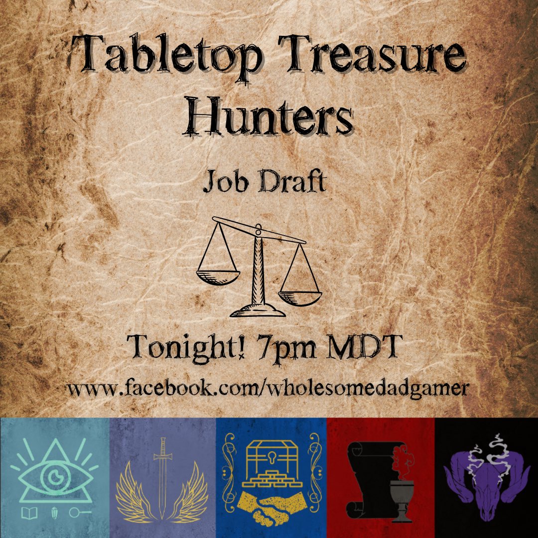OfDiceNDames's tweet photo. It’s job draft day for the Table Top Treasure Hunters over on Facebook with @gamer_wholesome! Come see which jobs will be claimed for round 2, PLUS some exclusive interviews! All three dames will be there! 

https://t.co/ABRh4aoojc

#pathfinder2e #actualplay #ttrpg #t3h https://t.co/nfhjTisR5r