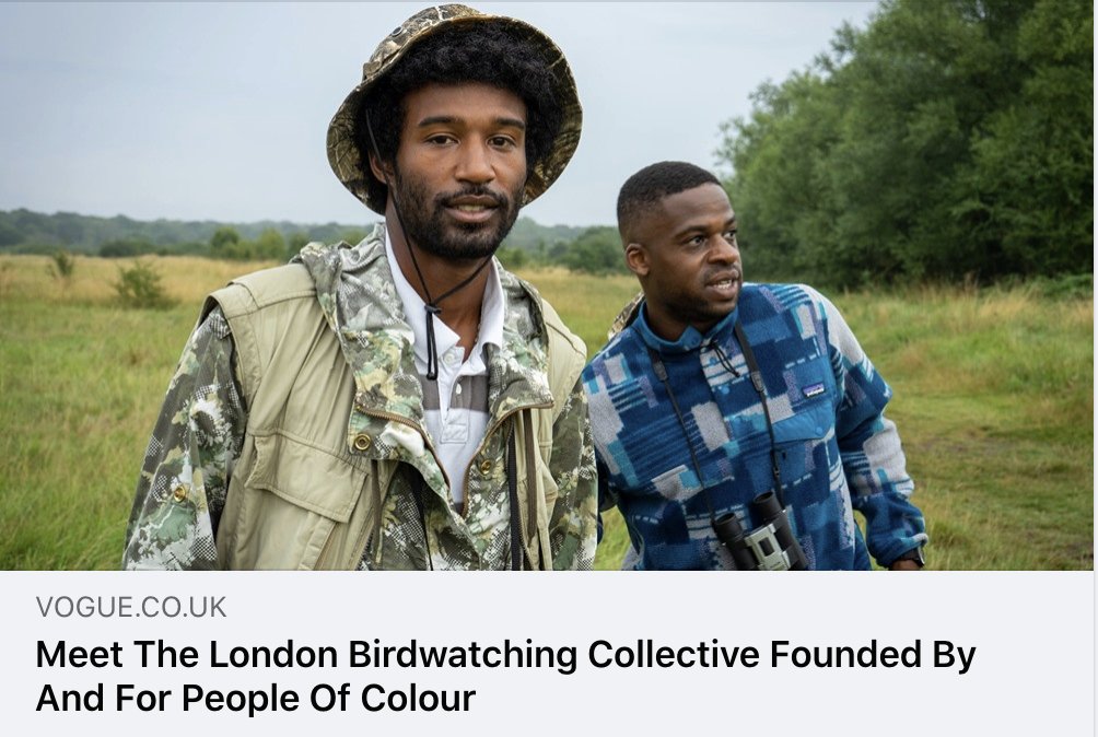 urbanbirder's tweet photo. Why is Vogue to first to publish a feature on these guys?
Why haven't any of the conservation/birding NGO's publicly spoken about them?

If we are to encourage diversity in conservation/birding the NGO's should be speaking up a lot more - right now!

https://t.co/K3B5kovNXg https://t.co/4uLqbyXVWO
