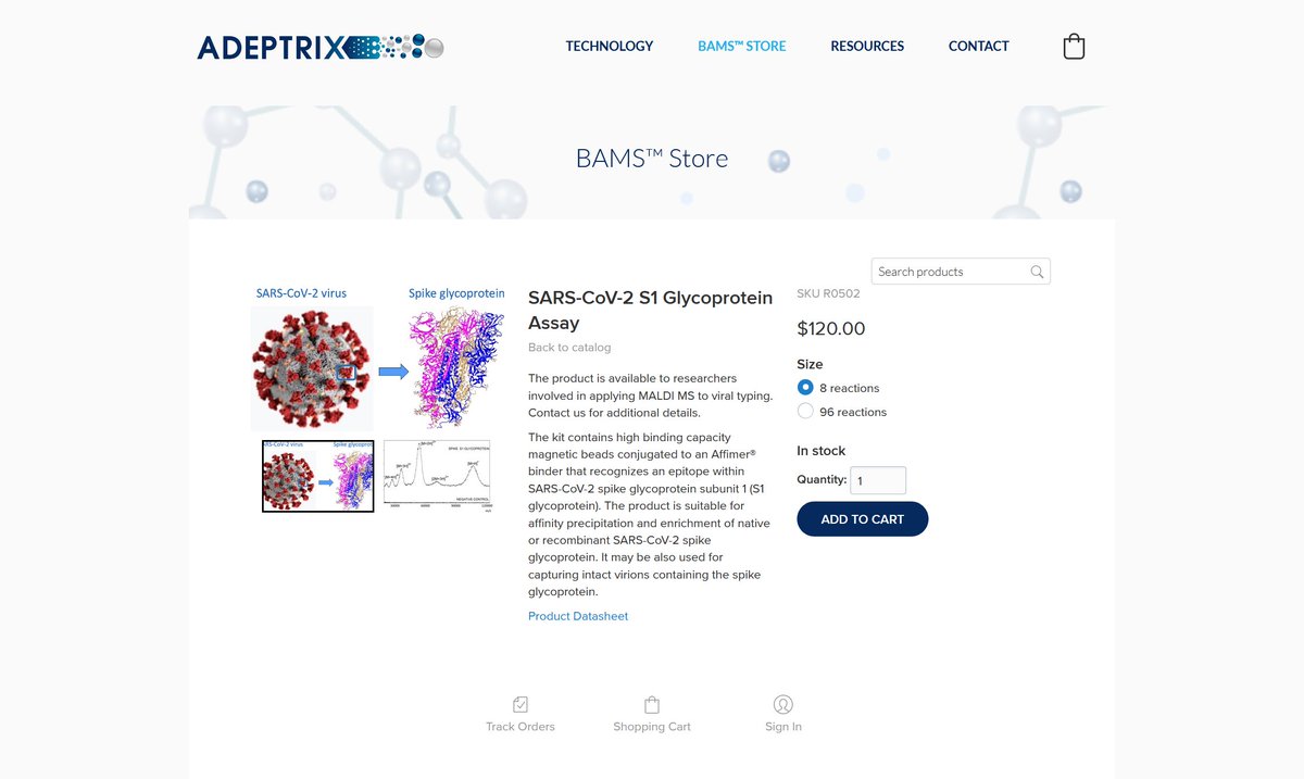 Skd884's tweet photo. #AVCT #ADEPTRIX 

SARS-CoV-2 S1 Glycoprotein Assay

https://t.co/SYxg4qNmWJ https://t.co/Z66yh6UJuL