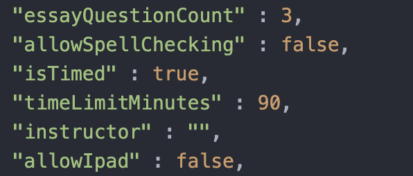 100Milkbar's tweet photo. Potential loophole in the #Examplify #barexam files downloaded--each section has 2 files, 1 encrypted &amp; 1 not. The unencrypted file seems to be a configuration file. If so, one can change your exam condition by modifying (allowSpellcheck to "true") https://t.co/Ks82479dMM