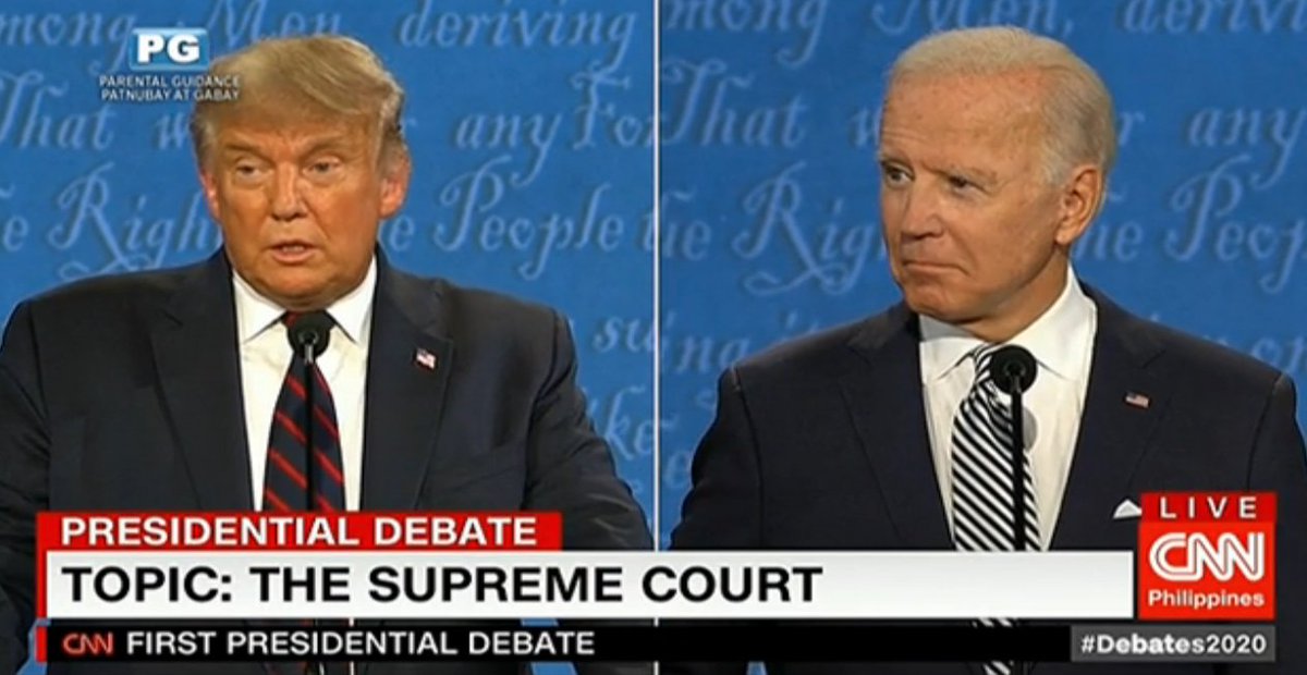Cnn Philippines On Twitter Thread Us President Realdonaldtrump And Democratic Nominee Joebiden Face Off In Cleveland Ohio At The First 2020 Presidential Debate Debates2020 Live Stream Https T Co Caczwf9cth Free Tv Ch