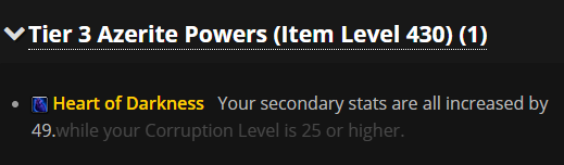 Wowhead On Twitter We Have Spells And Class Changes For Shadowlands Pre Patch Build 36074 Which Includes A Change To The Heart Of Darkness Azerite Trait To Always Be Active Https T Co 49rip2uomn Https T Co Jwvyenbg6u