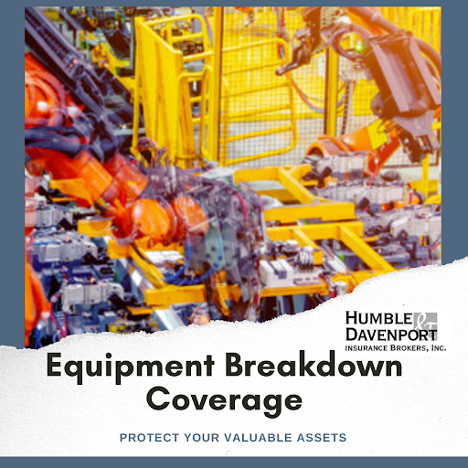 HumbleDavenport's tweet image. Equipment breakdown coverage helps to pay for damage, repairs, and even rental equipment in case extensive repair times are necessary. Visit our website to learn more:

ow.ly/Ajg250BoQN3

#HumbleAndDavenportInsurance #ManufacturingInsurance #EquipmentBreakdownCoverage
