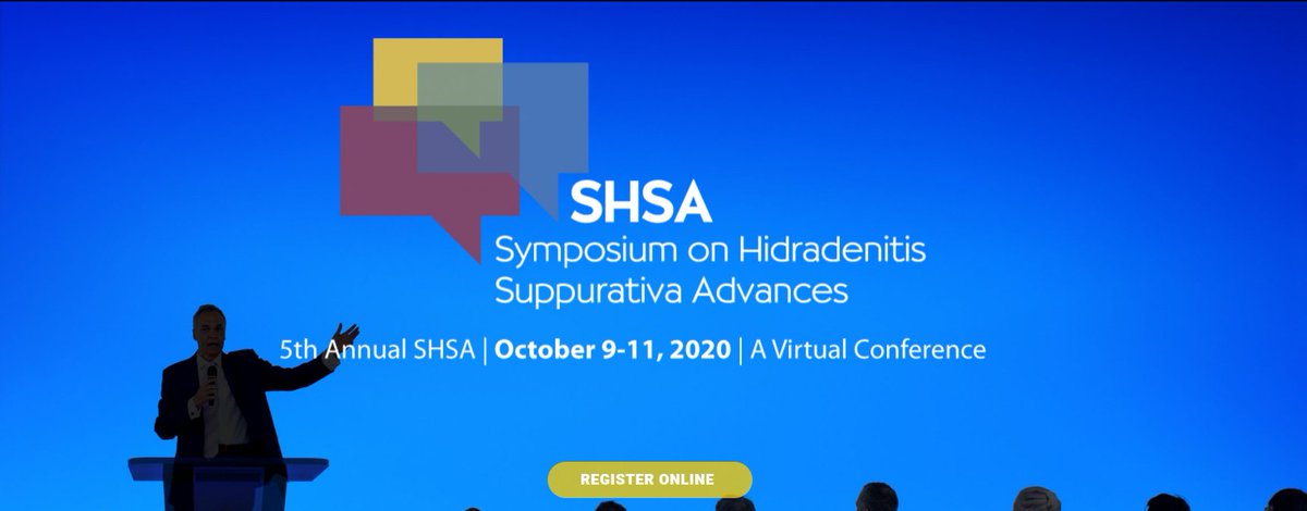 SMSakya's tweet photo. https://t.co/syi1yKiUwu
5th Annual Symposium on Hidradenitis Suppurativa Advances (SHSA) | Virtual Conference
October 9 - October 11, 2020
Please register!
#SHSA2020 #HS #HidradenitisSuppurativa https://t.co/AzIvTEDELc
