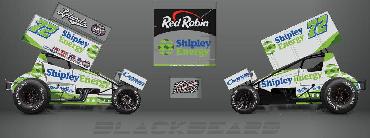 Excited to welcome ⁦<a href="/ShipleyEnergy/">Shipley Energy</a>⁩ into the sprint car racing world on board the ⁦<a href="/HeffnerRacing/">Heffner Racing</a>⁩ 72 starting this weekend for the ⁦<a href="/WilliamsGrove/">Williams Grove Speedway</a>⁩ National Open! ⁦⁦Should be easy to find with this ⁦<a href="/BLACKBEARDltd/">BLACKBEARD LTD</a>⁩ design 👍