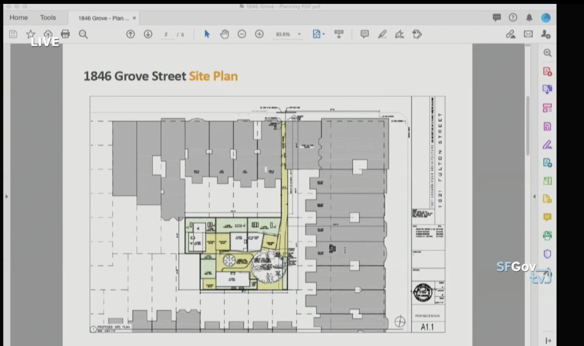 Aaron Starr from the Planning Dept is now introducing colleague Matt Dito, who will present.Matt: We respectfully ask that you deny the appeal.Now describing the plans: 2 2BD units, 2 3BD units. No parking. Flag lot.