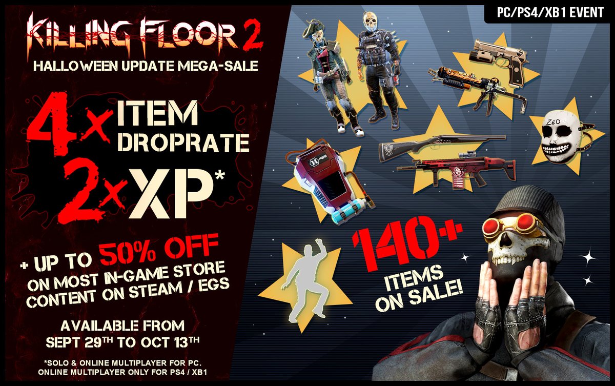 Killing Floor Icymi We Re Kicking Off The Halloween Season Early With Kf2 Infernal Insurrection Hop In Now For Big Dlc Discounts Double Xp And More T Co Axzbi23xbd