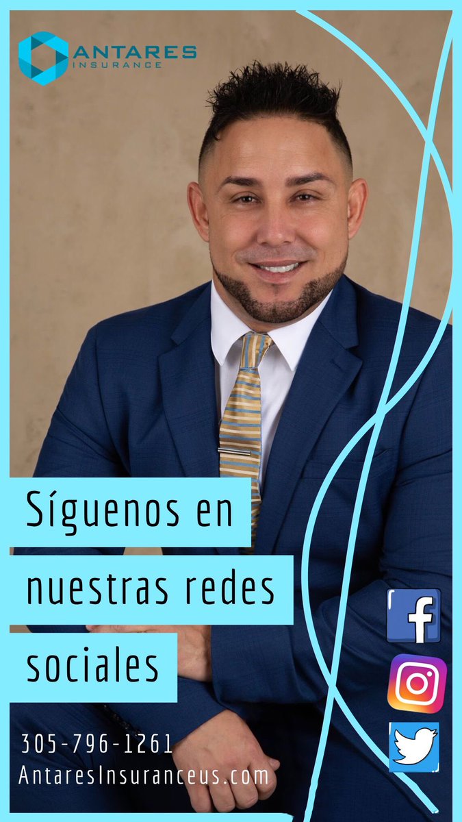 AntaresInsuranc's tweet photo. Síguenos en nuestras redes sociales..entérate de la importancia de tener un seguro de Salud y Vida. Y si tienes dudas, pregúntanos, en Antares Insurance estamos para orientarte.
@jorgelperez75 
#antaresinsurance #insuranceagent https://t.co/pwFkT54huI