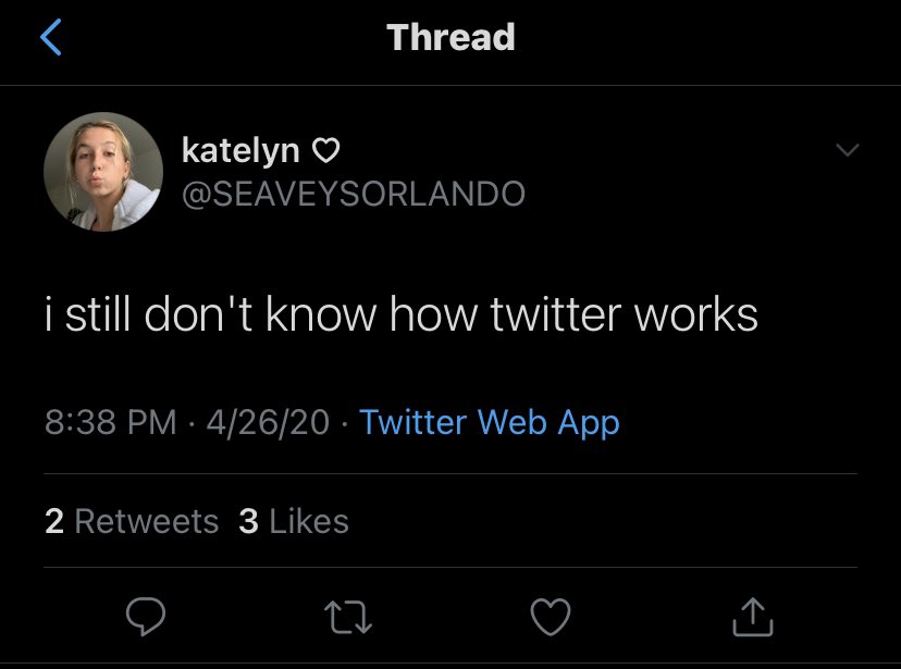 this is her first tweet very embarrassing.