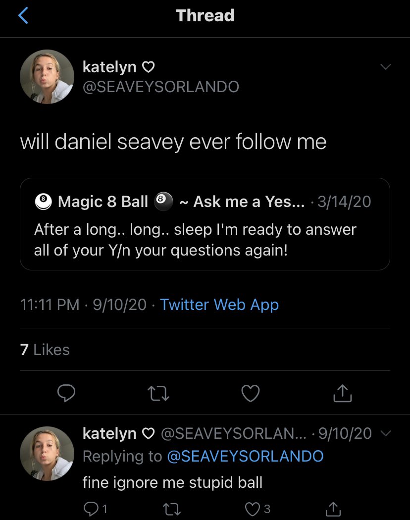 she also called the magic 8 ball stupid