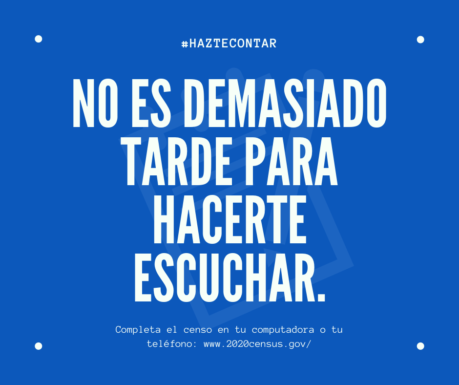 FatPipeNM's tweet photo. It's not too late to make your voice heard.
Take the Census online or on your phone at https://t.co/zAycUSIqEQ
*Tomorrow is the last day.
*Mañana es el último día.
#HazteContar
#MakeYourselfCount https://t.co/5jH6BBcCFV
