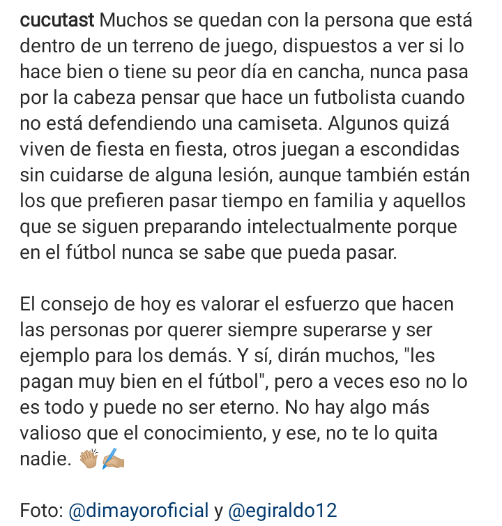 CucutaST's tweet photo. @aguvuletich9 ✍🏻👏🏻 https://t.co/WyK2TdoHTB