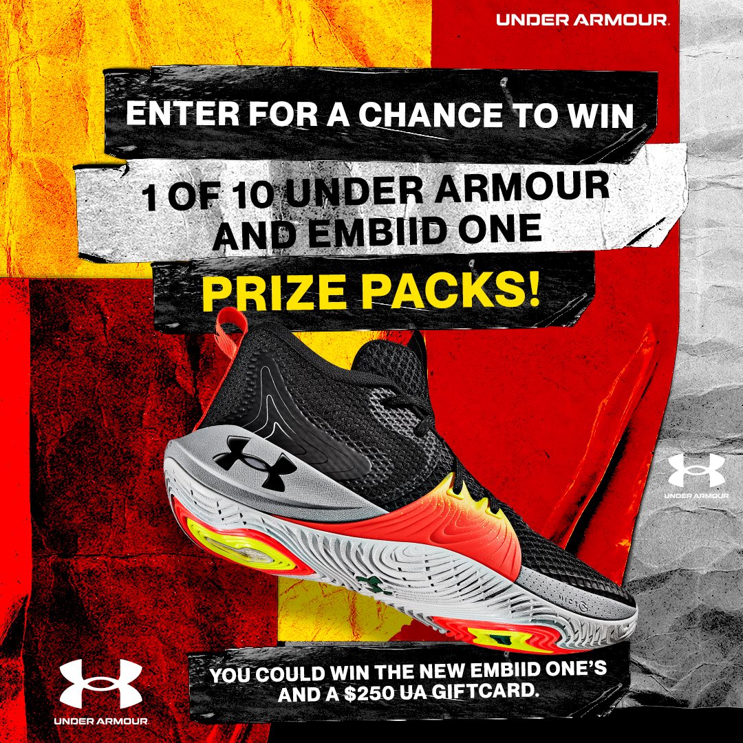 NBACanada's tweet photo. Enter for a chance to WIN 1 of 10 Under Armour &amp; Embiid One prize packs!
⠀⠀⠀⠀⠀⠀⠀⠀
➡️ https://t.co/5FZ4MzWbZu

*Contest open exclusively to residents of Canada. https://t.co/kEcJ8lGTyO